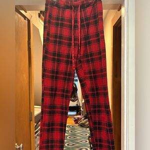 Cute Stretchy flannel plaid Uniqlo pants for women